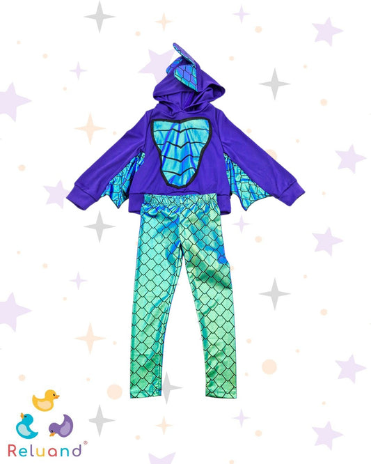 Disfraz De Dragón Místico para Niños Pequeños, Turque, talla 2T.