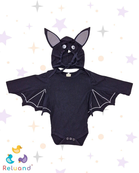 Disfraz de murciélago para bebé, talla 12 a 18 meses.