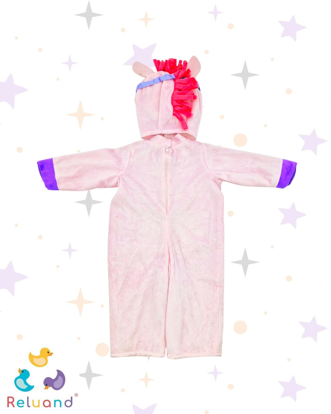 Disfraz de Pony Rosado de la marca Incharacter, talla 12 a 18 meses.