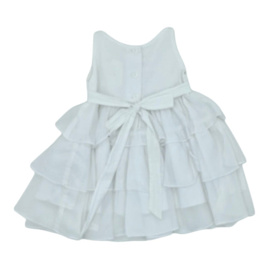 Vestido de gala blanco — Talla 0 a 3 meses | Usado