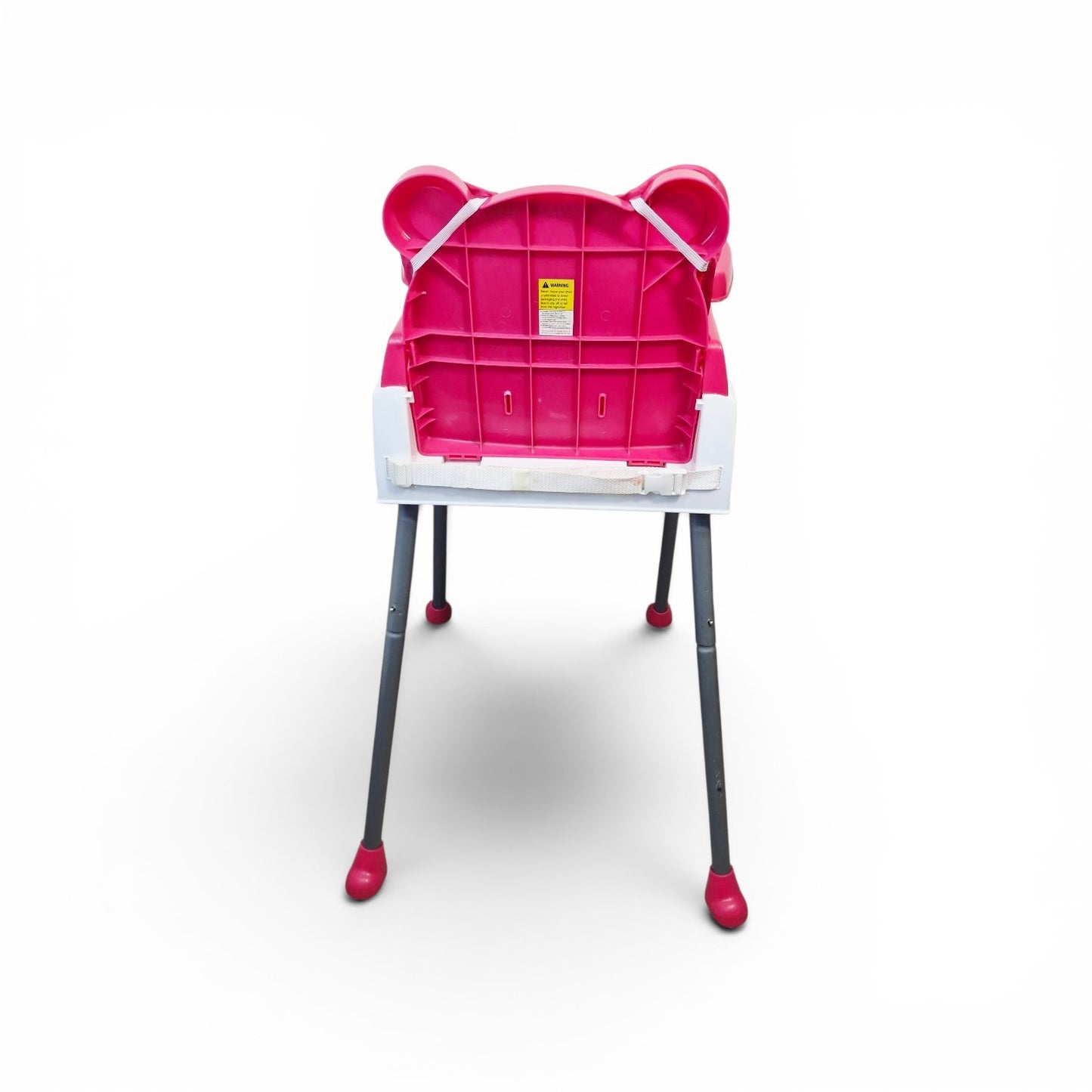 Silla de Comer de Piso Oso Rosado Bebesitos — Alta, Baja o Ajustable al Comedor | Usada