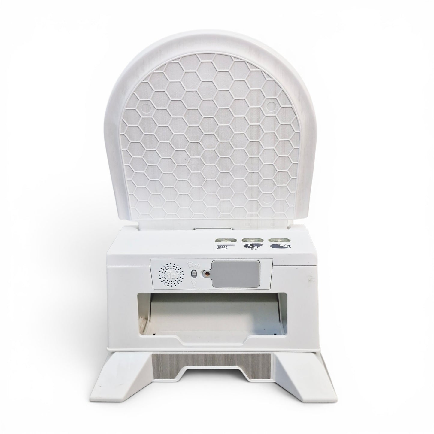 Vasenilla Fisher Price de lujo Blanca 4 en 1 — Con Sonidos Reales de Descarga | Usada