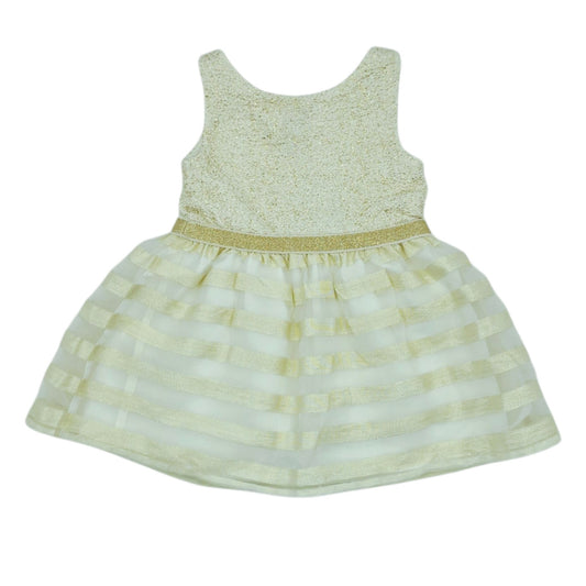 Vestido elegante sin mangas con detalles dorados — Talla Talla 2T | Usado