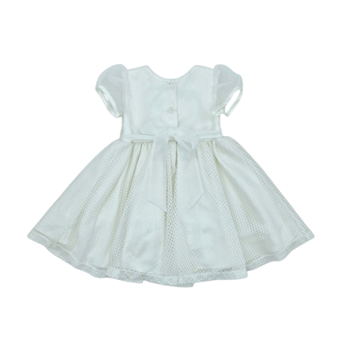 Vestido de gala beige crema — Talla 12 a 18 meses | Usado