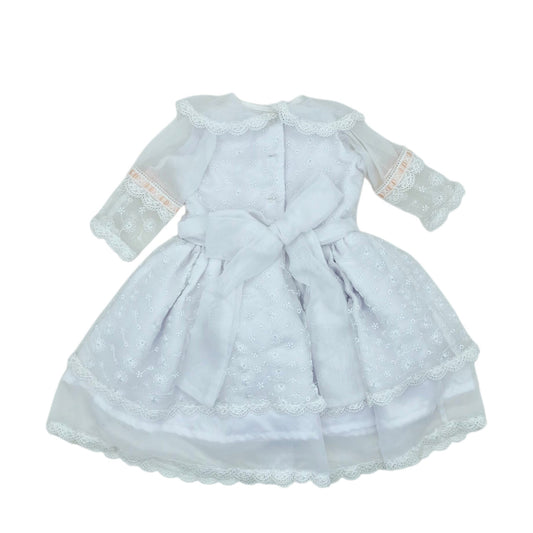 Vestido de baurtizo ajuar para niña — Talla 6 a 12 meses | Usado