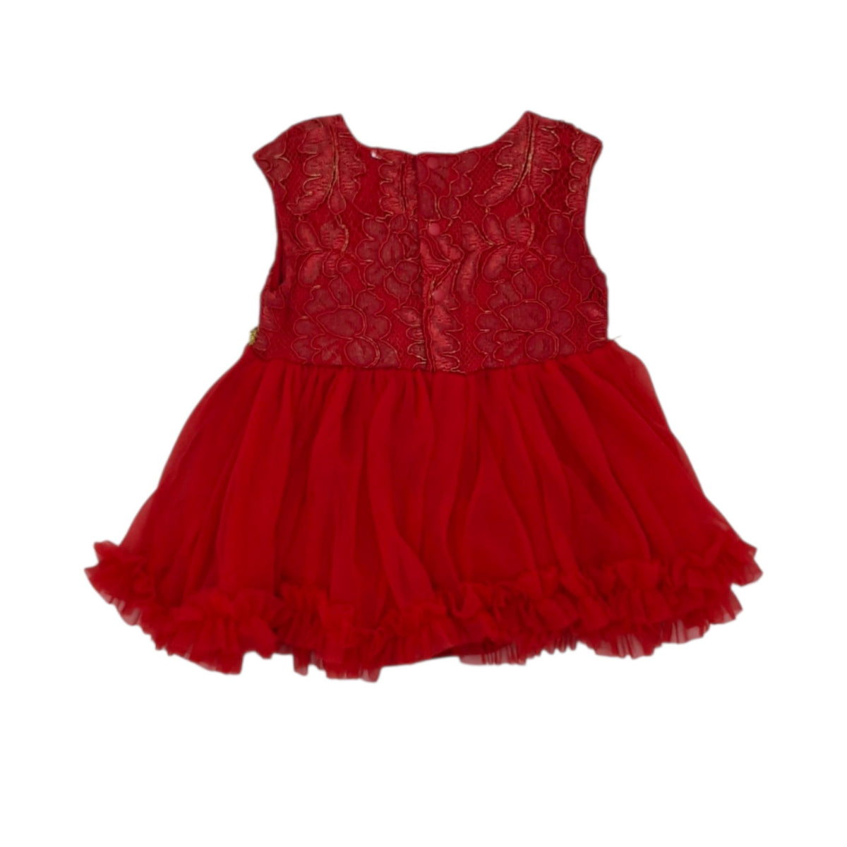 Vestido elegante rojo — Talla 12 a 18 meses | Usado