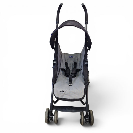 Coche Paseador Chicco Tipo Sombrilla Gris con Negro — Práctico y Liviano | Usado