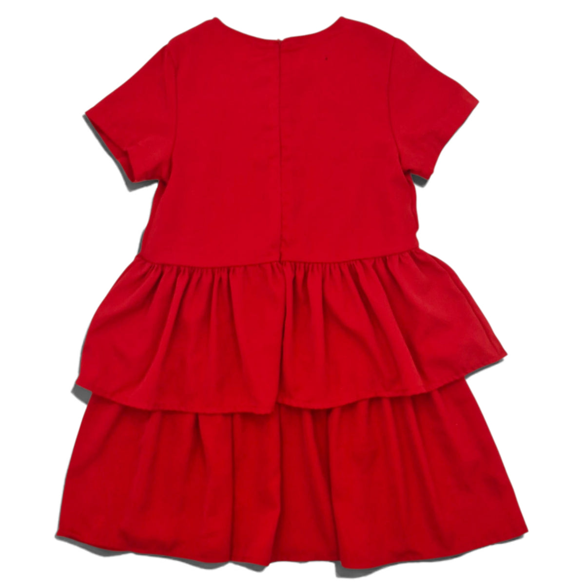 Vestido rojo liso — Talla 6-7T | Usado