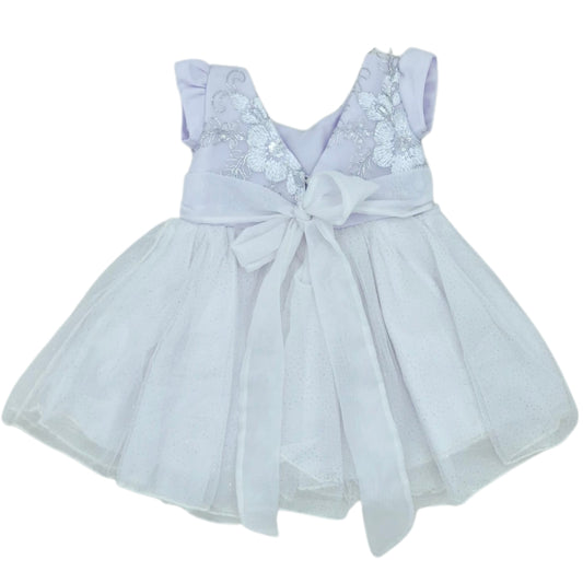 Vestido de bautizo blanco de bebe para niña — Talla 3 a 6 meses | Usado