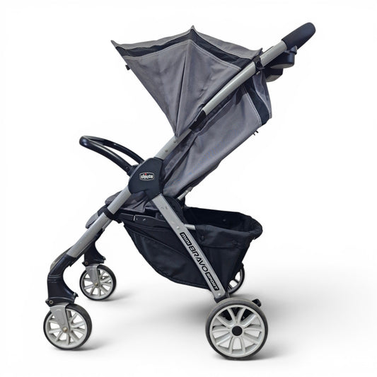 Coche Chicco Mini Bravo Sport Travel System Carbon Gris con Silla de Carro | Usado