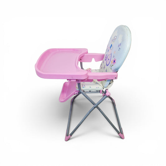 Silla de Comer de Piso Rosada — Espuma Suave, Fácil de Limpiar | Usada