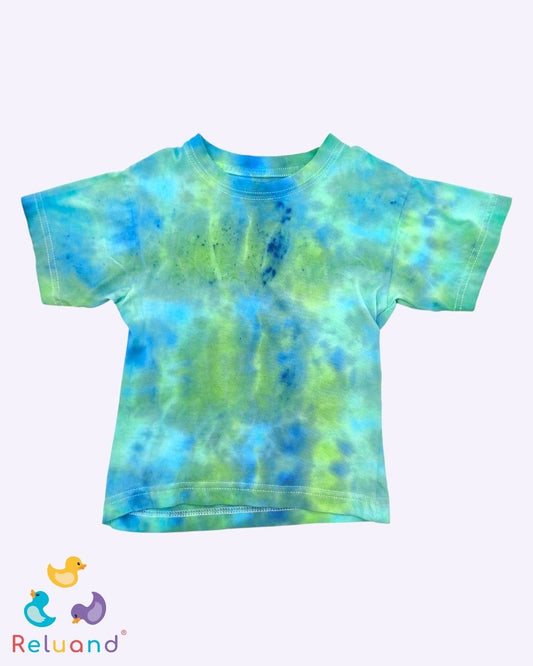 Camiseta en tie die, talla 4T.