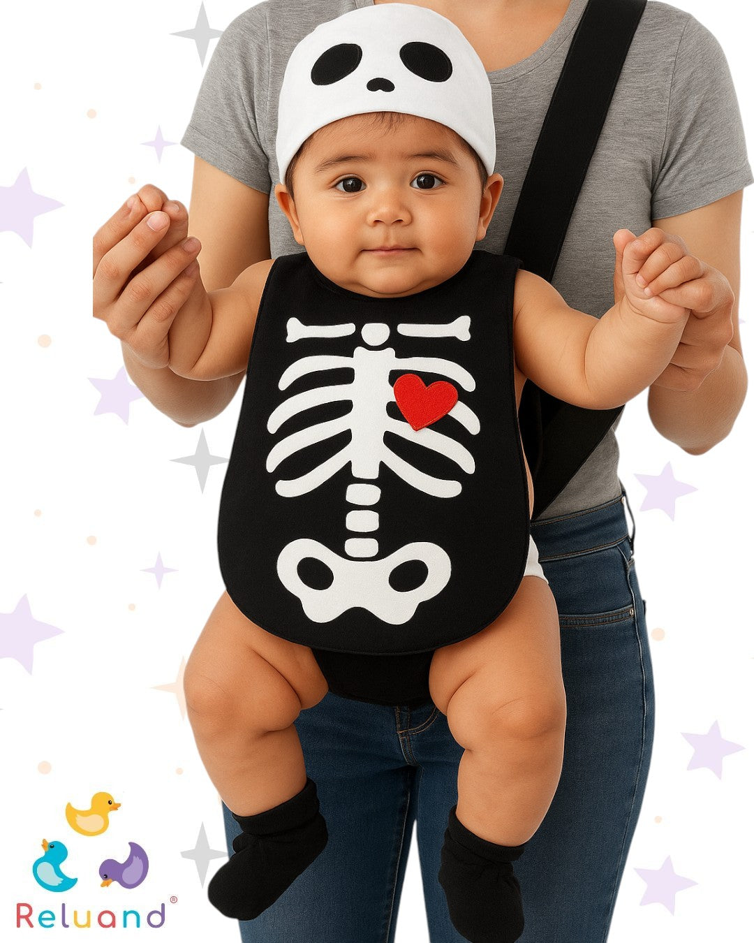 Disfraz esqueleto para bebé, marca Carter´s, talla Única.