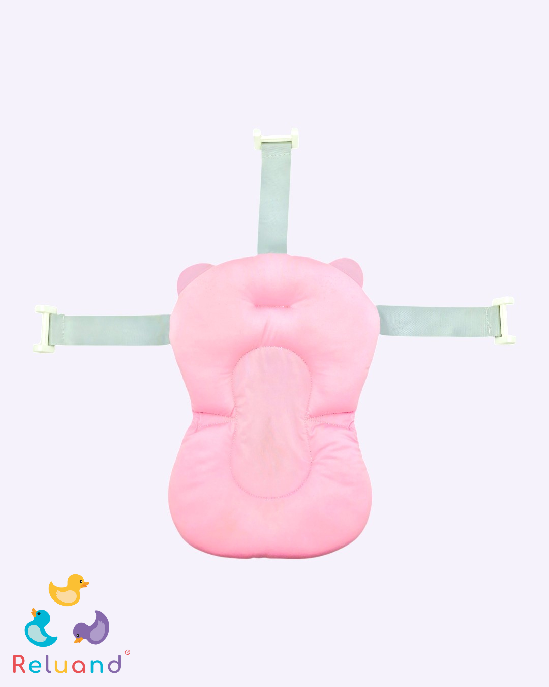 Almohada de baño color rosa, se ajusta a la tina de tu bebé.