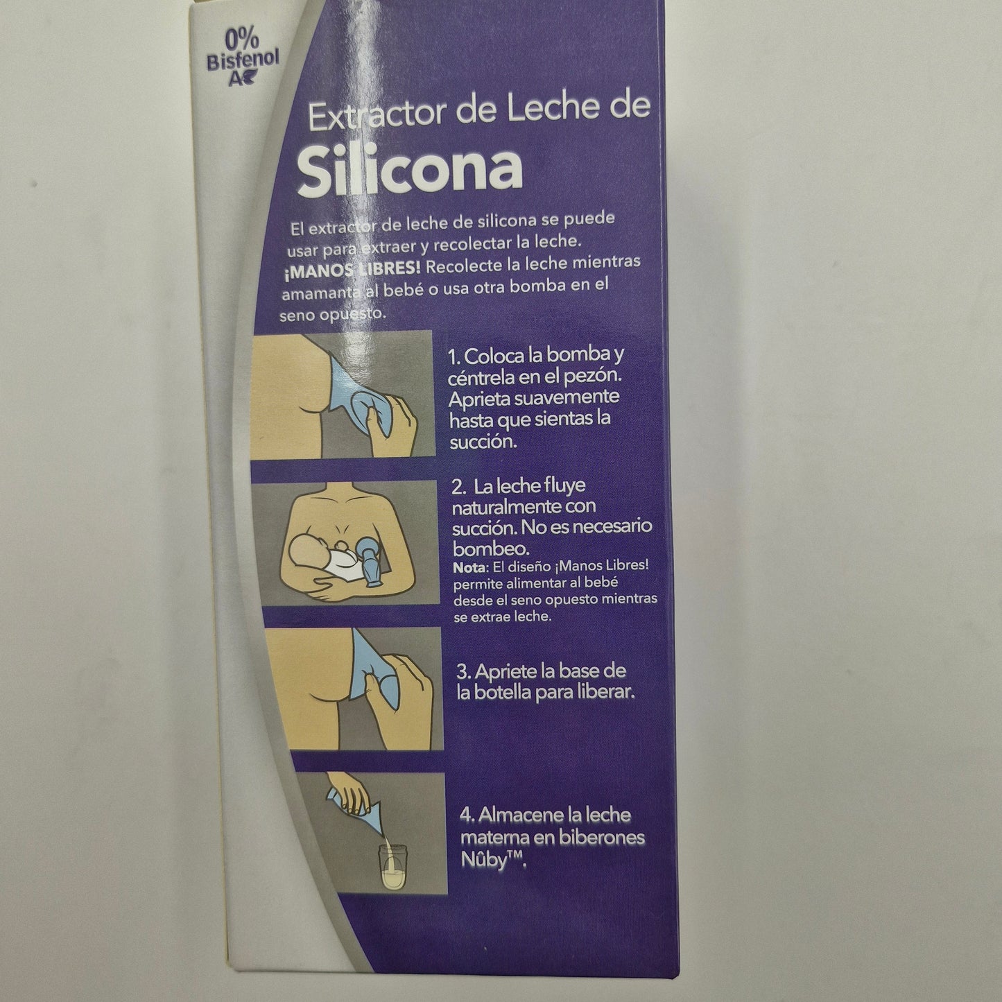 Extractor manual de leche en silicona - Nuby