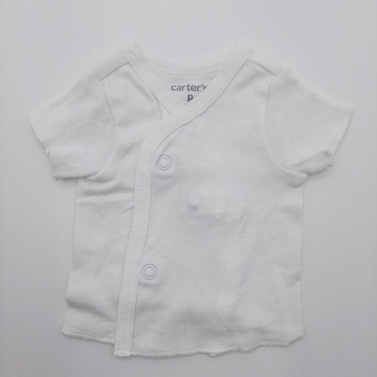 Camiseta básica blanca Prematuro Carter's Cod.1741