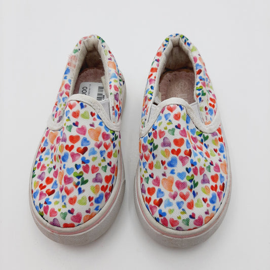 Vans blancos corazones T18