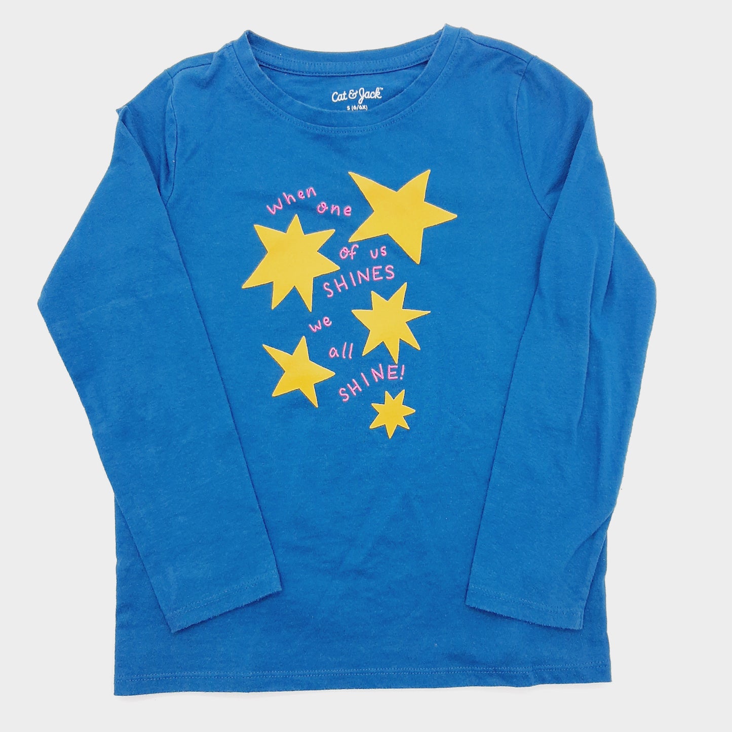 Blusa verde de estrellas 6T marca Cat & Jack