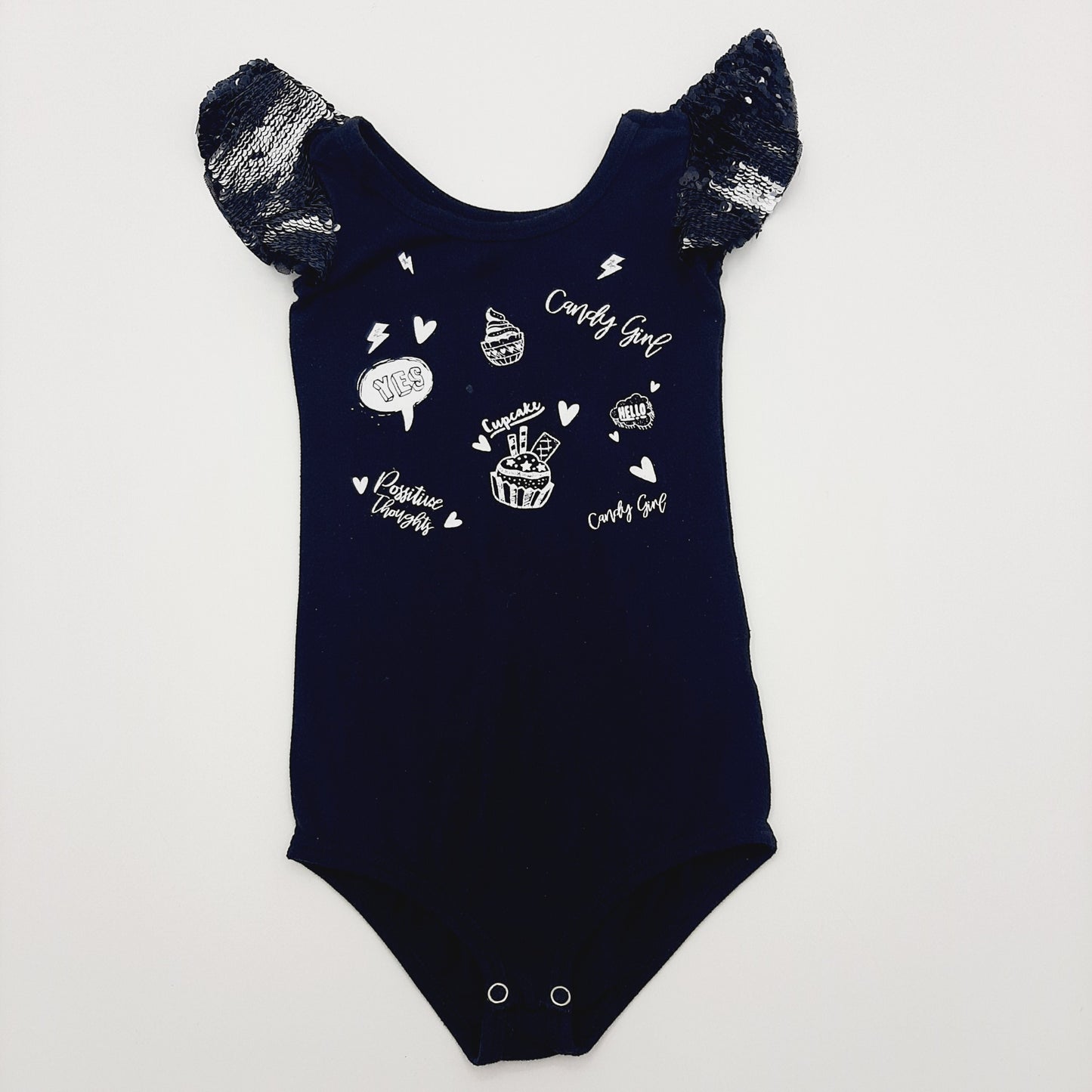 Body negro de lentejuela 6T marca Loguin