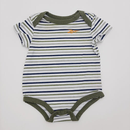 Body de rayas verdes 0-3M marca Reebok