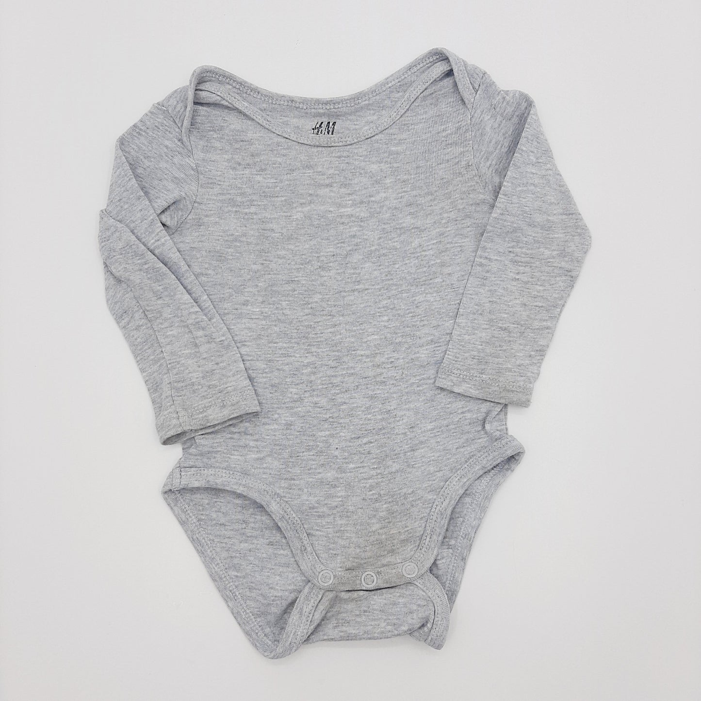 Body gris manga larga 6M marca H&M