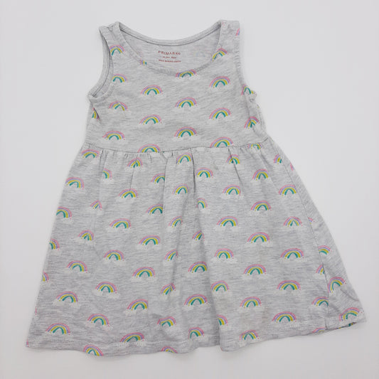 Vestido gris de arcoiris 18-24M marca Primark