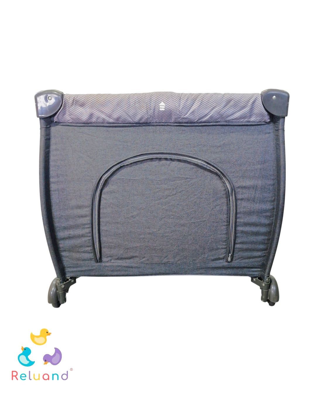 Cuna Corral Infanti Cielo Gris — Con Tabla de Fondo y Apertura | Usada