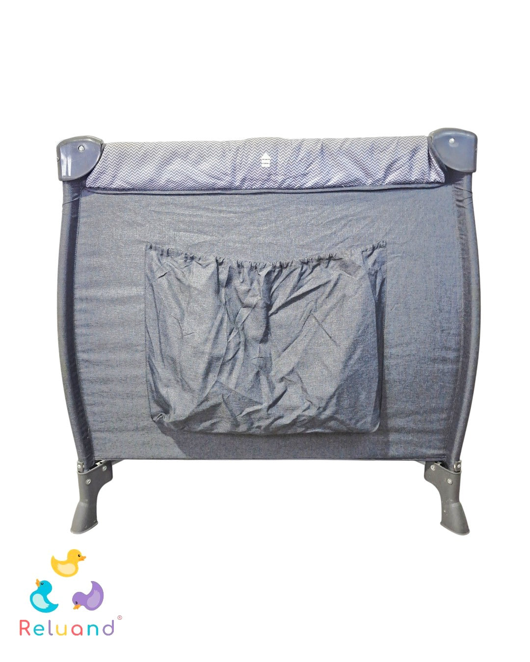 Cuna Corral Infanti Cielo Gris — Con Tabla de Fondo y Apertura | Usada