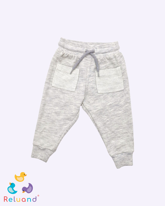 Sudadera en color gris con bolsillo frontales, Marca Polito, Talla 6 meses.