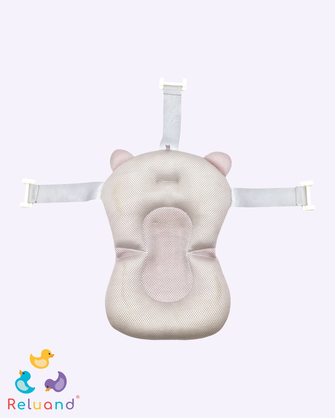 Almohada de baño color rosa, se ajusta a la tina de tu bebé.