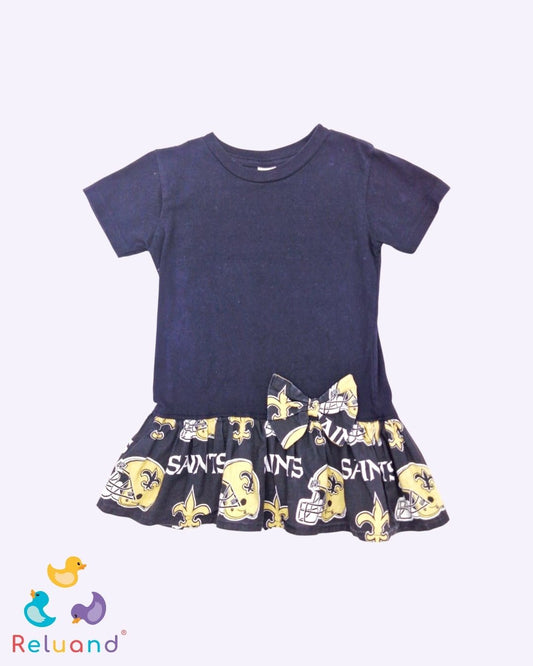 Vestido de baño en color blanco con manchas negras, marca People, talla 3T.