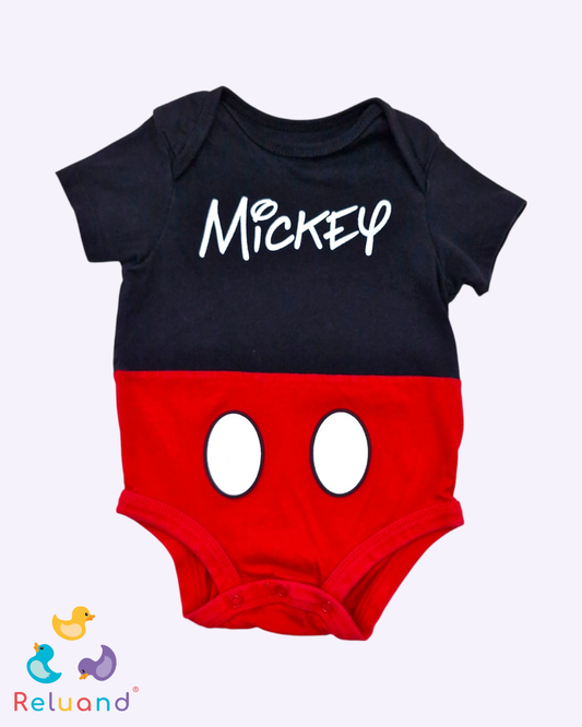 Body Mickey Mouse, Talla 0 a 3 meses.