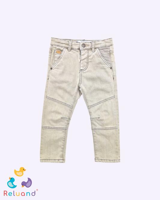 Jean color gris, marca Zara Baby, talla 18 a 24 meses.