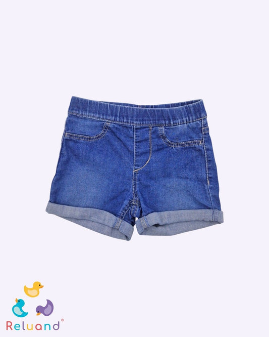Falda short en azul oscuro marca The Children Places, talla