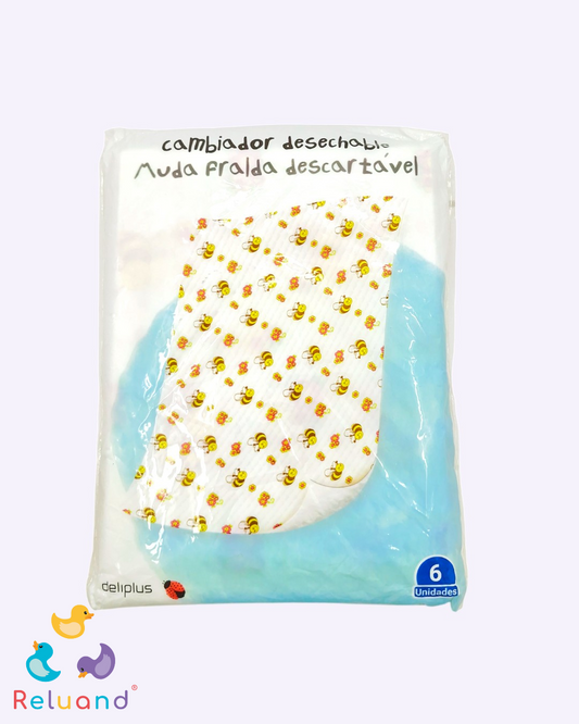 Cambiador desechable Marca Deliplus X6 unidades.