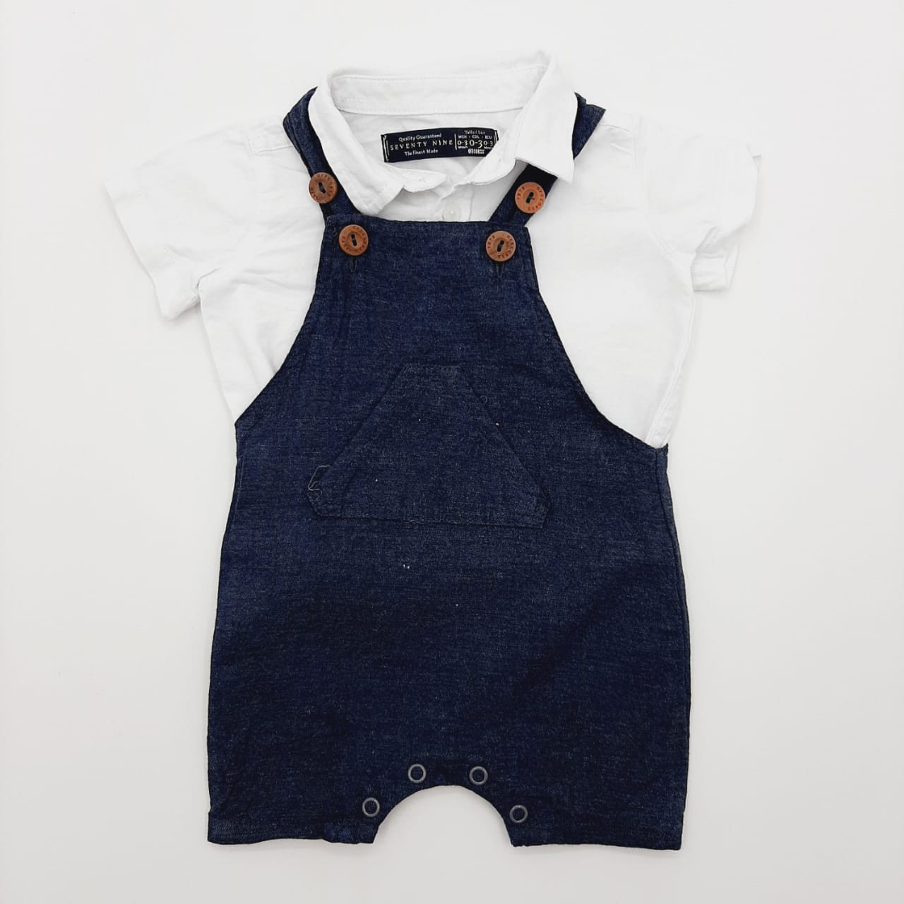 Conjunto overol Camisa marca Offcorss 0-3 meses