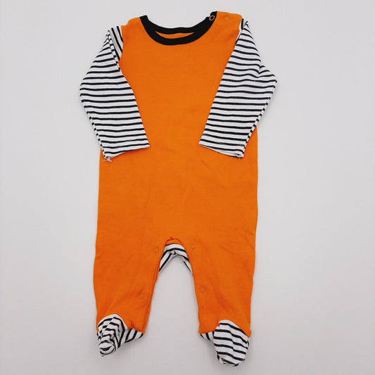 Pijama naranja de rayas 3-6M