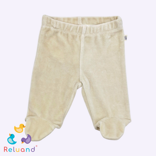 Pijama 2 piezas termica beige, Marca Baby Fresh, Talla 0 meses.