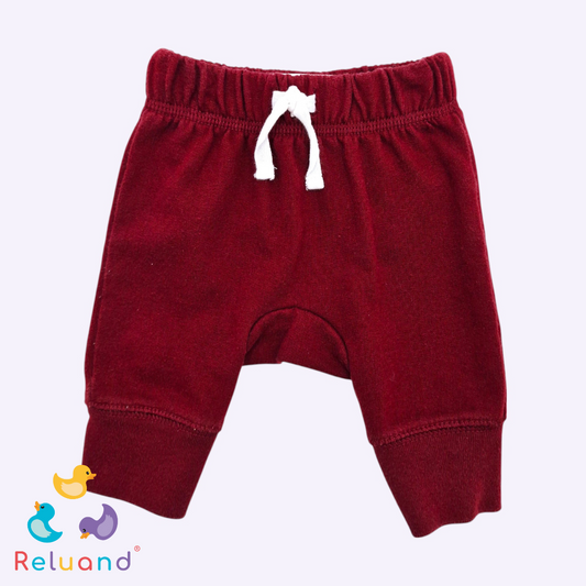 Pantalón vino tinto, Marca Cat & Jack, Talla NB.