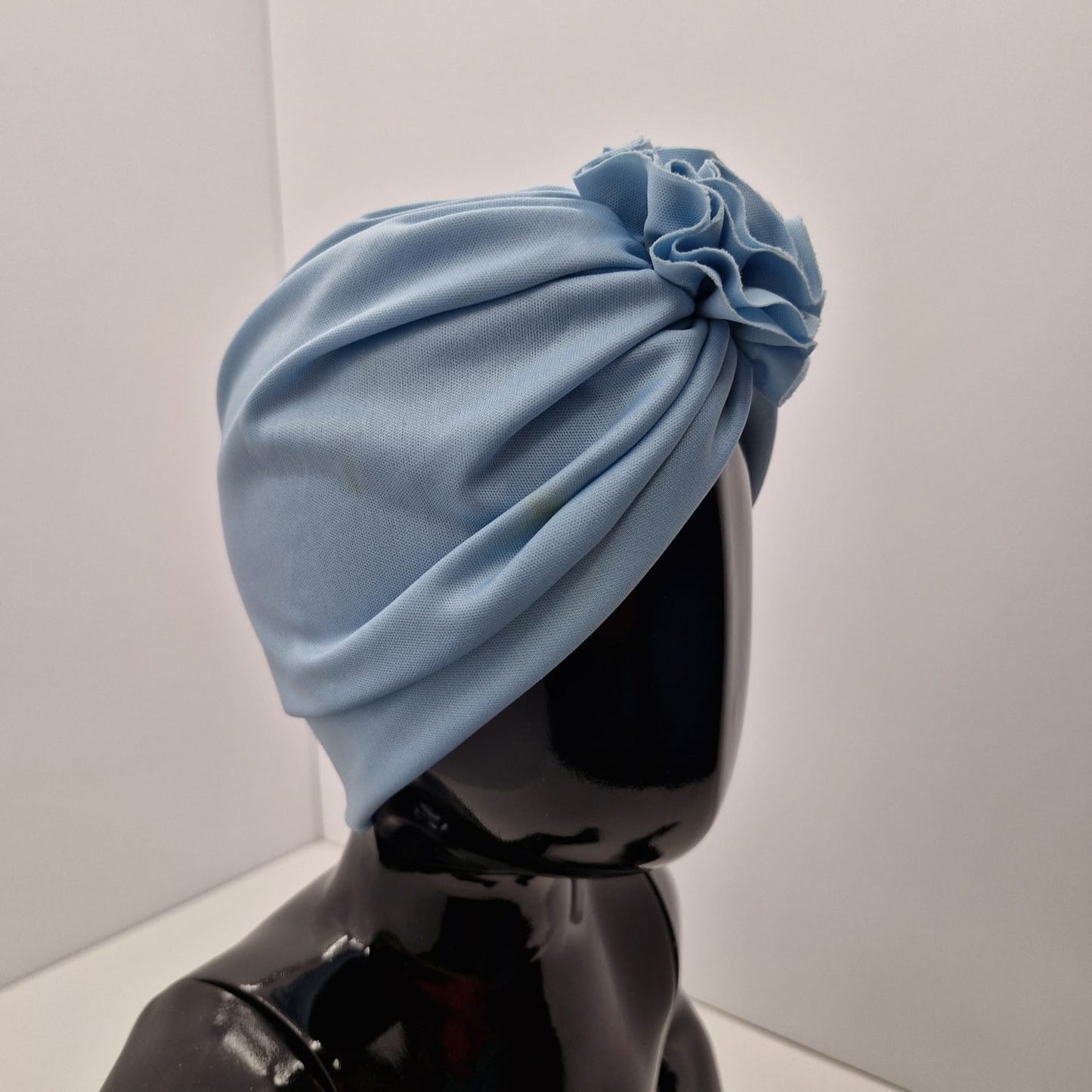 Gorro Turbante Azul Claro