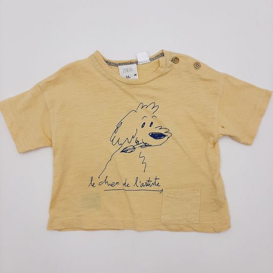 Camiseta manga corta Zara 3-6M Cod.1080