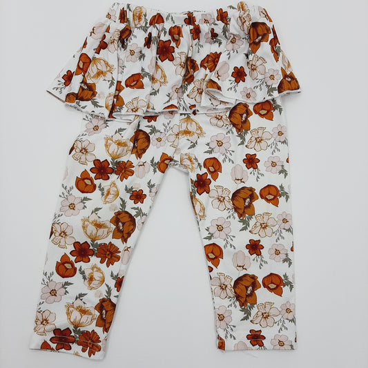 Pantalon Flores 9-12M Cod.2040