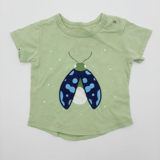 Camiseta verde  mariquita offcorss