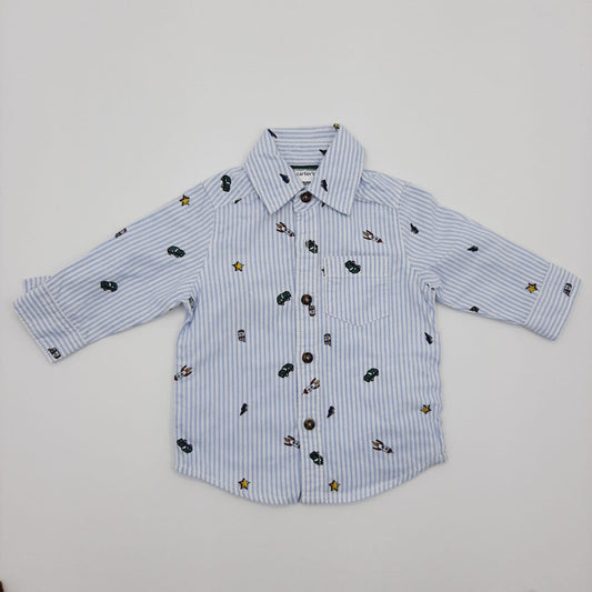 Camisa a rayas vertical Marca Carters