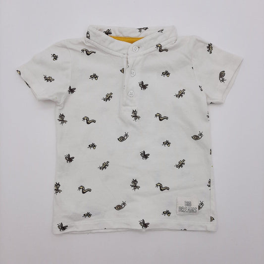 Camisa blanca insectos marca Baby Fresh