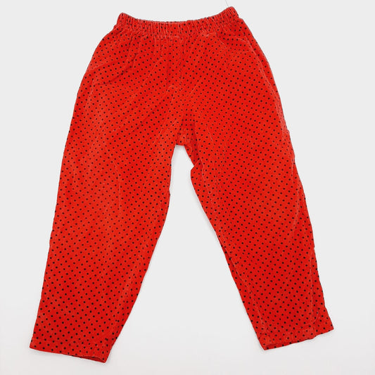 Pantalon rojo pepitas 4T