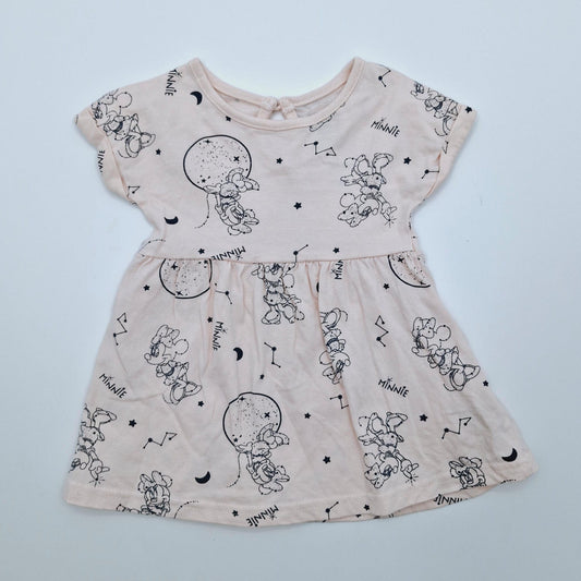 Vestido rosado minnie 3-6M marca Disney