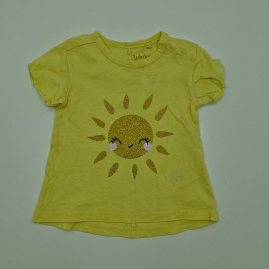 Camiseta amarilla solecito marca Yamp! 9 meses