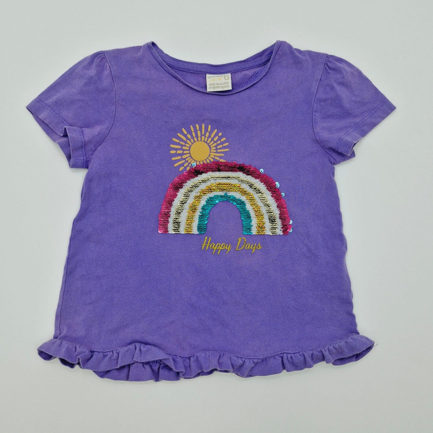 Camiseta morada arcoiris marca Yamp! talla &