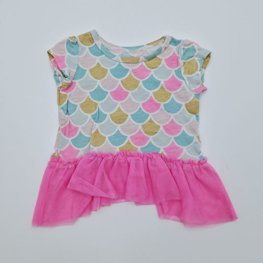 Camisera de sirena con minitutú marca Carters 6 meses